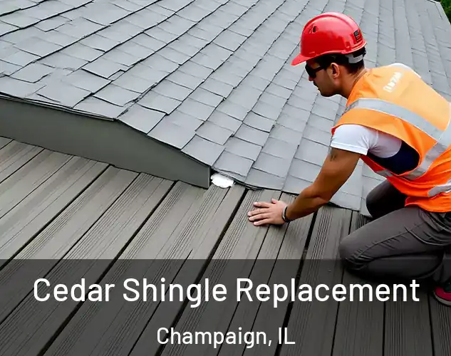  Cedar Shingle Replacement Champaign, IL