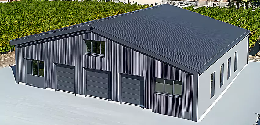 Corrugated Garage Roof Repair in Champaign
