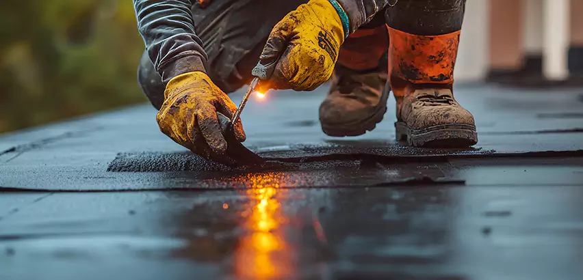 EPDM Roof Repair Tape Application in Champaign