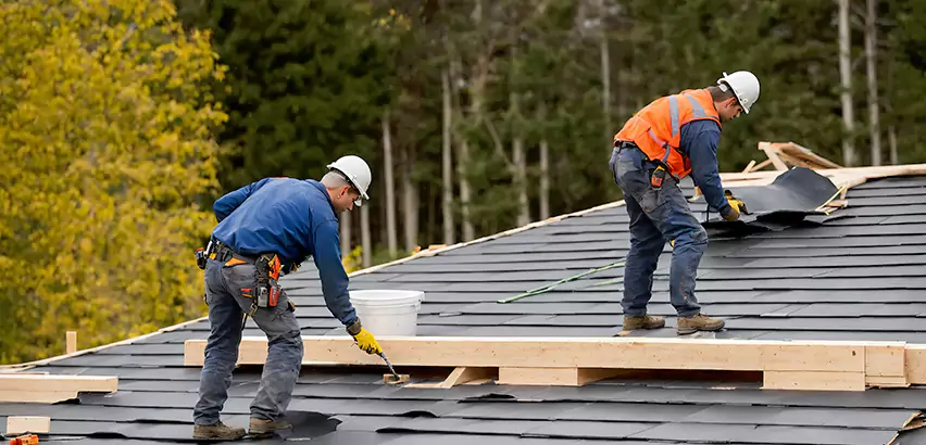 Garage Felt Roof Replacement in Champaign