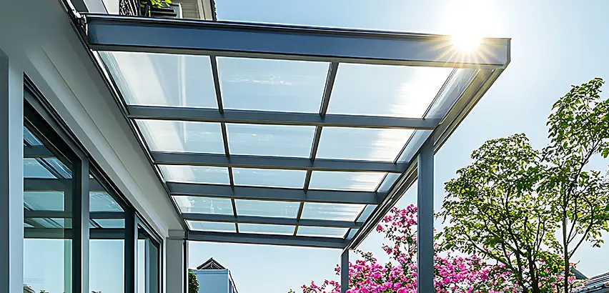 Glass Patio Roof Installation in Champaign