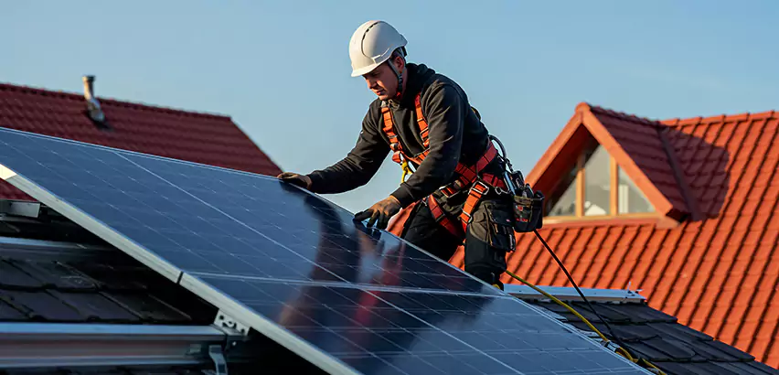 Solar Panels on Steel Roof Installation in Champaign