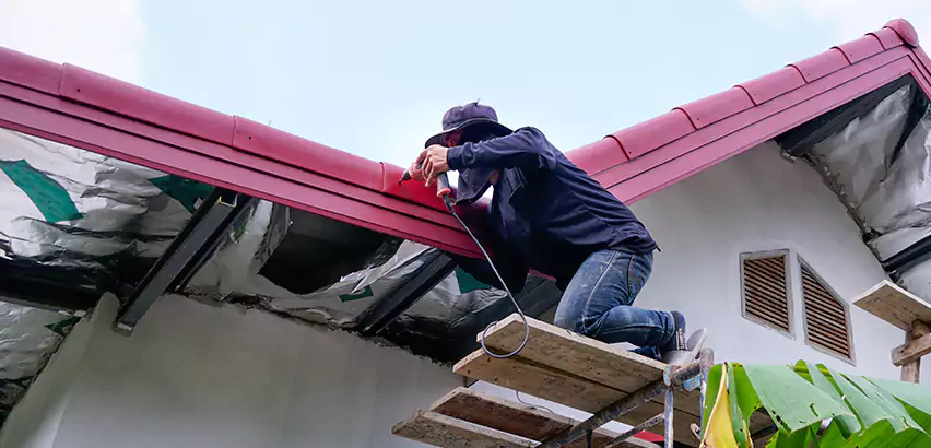 Residential Wind Damage Roof Repair in Champaign