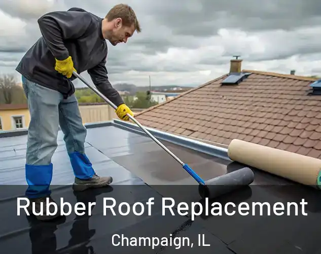  Rubber Roof Replacement Champaign, IL