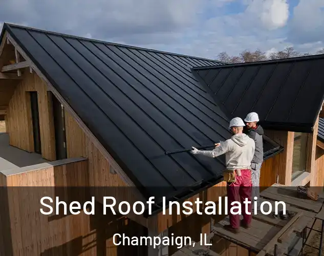  Shed Roof Installation Champaign, IL