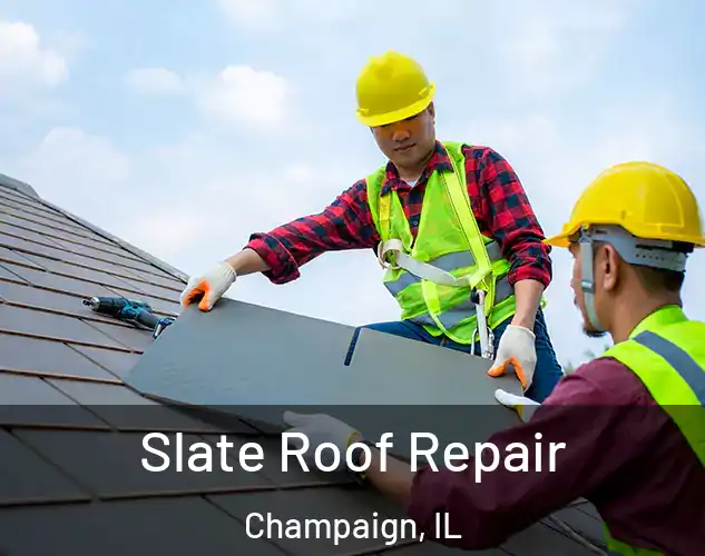  Slate Roof Repair Champaign, IL