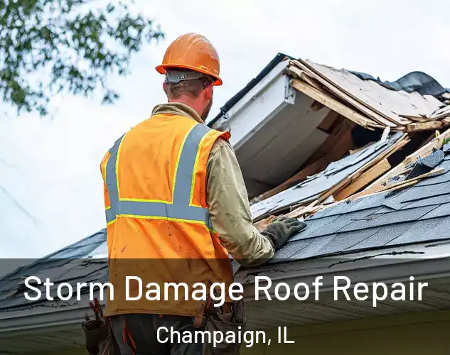  Storm Damage Roof Repair Champaign, IL