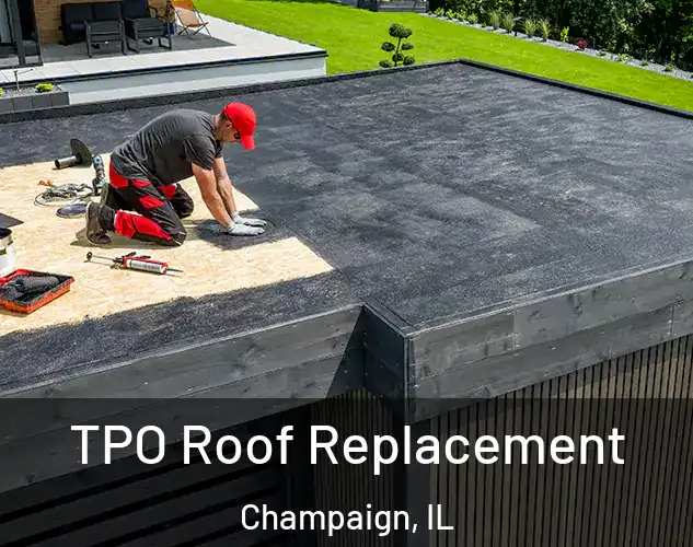  TPO Roof Replacement Champaign, IL